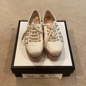 Gucci logo platform espadrille - 35.5
